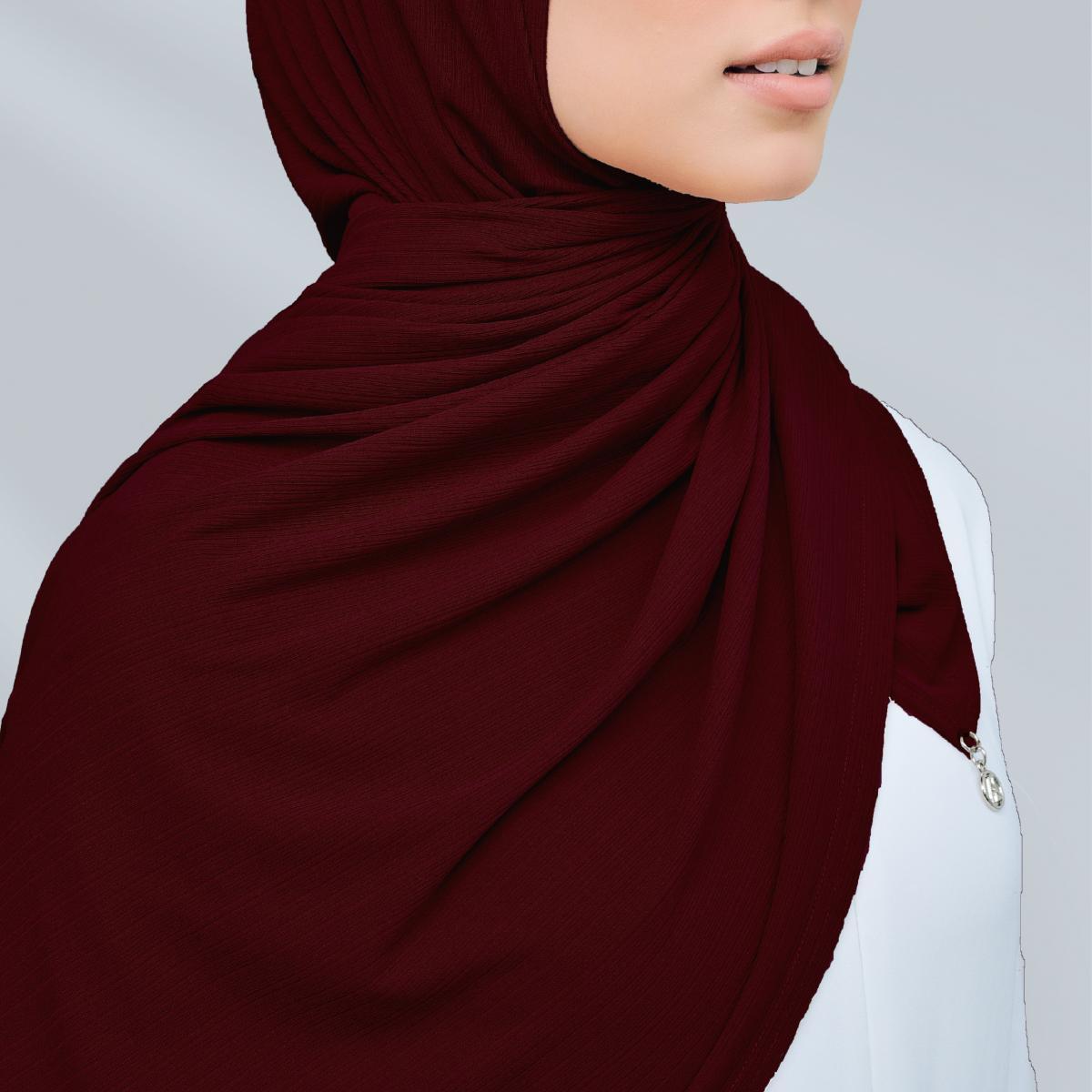 AZ CLAIRE RELAXED SHAWL BURGUNDY