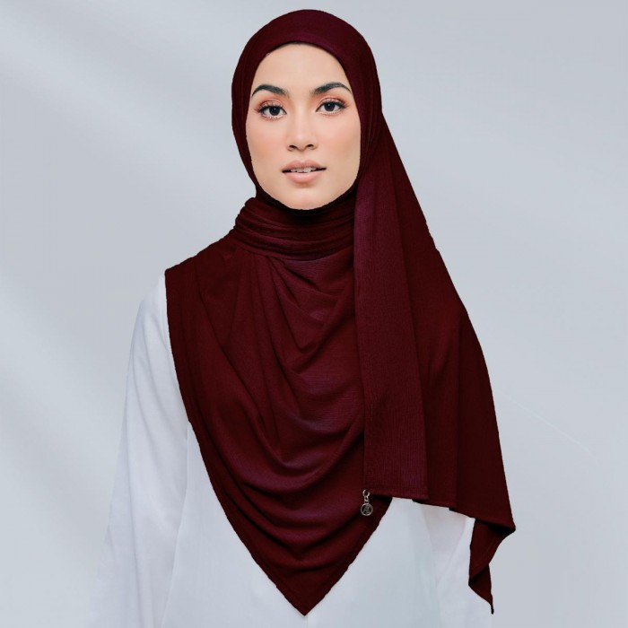 AZ CLAIRE RELAXED SHAWL BURGUNDY