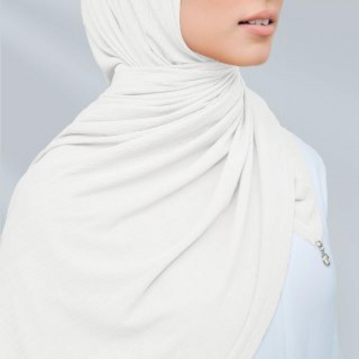 AZ CLAIRE RELAXED SHAWL WHITE