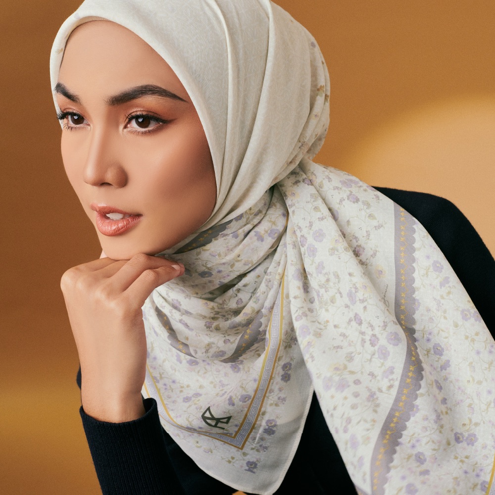 Ameera Zaini | Shop Exclusive Printed Hijab | Square | Shawl | Bawal ...
